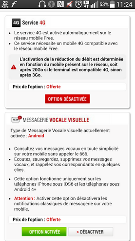 comment savoir si 4g free