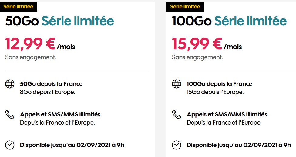 Sosh Lance Deux Forfaits Mobiles Et Go En S Rie Limit E