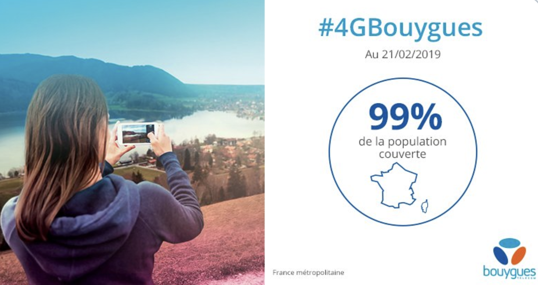 Bouygues annonce couvrir 99 de la population en 4G et fait jeu