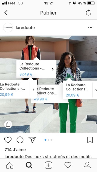 Instagram Shopping Débarque En France