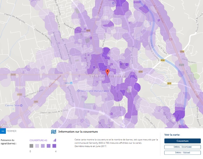 Découvrez les cartes du déploiement très haut débit de SalondeProvence