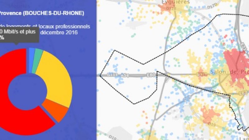 Découvrez les cartes du déploiement très haut débit de Salon-de-Provence