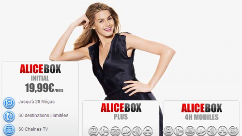 L’offre Alicebox Initiale, à 19.99€ par mois n’est plus disponible