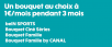 Les bouquets TV, y compris beIN Sports, sont à 1€/mois au choix, chez Orange et Sosh