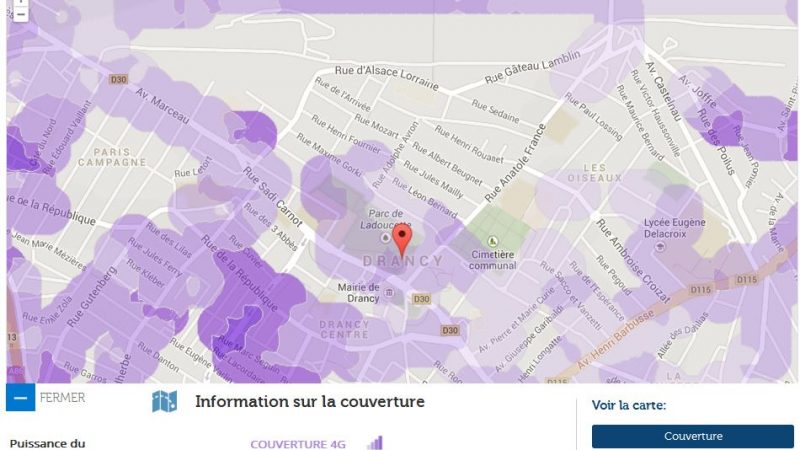 Couverture et débit 4G Free Mobile : Focus sur Drancy