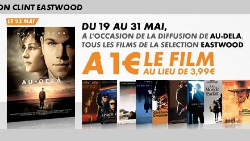 Vod : Les films de Eastwood à 1€ sur Canalplay