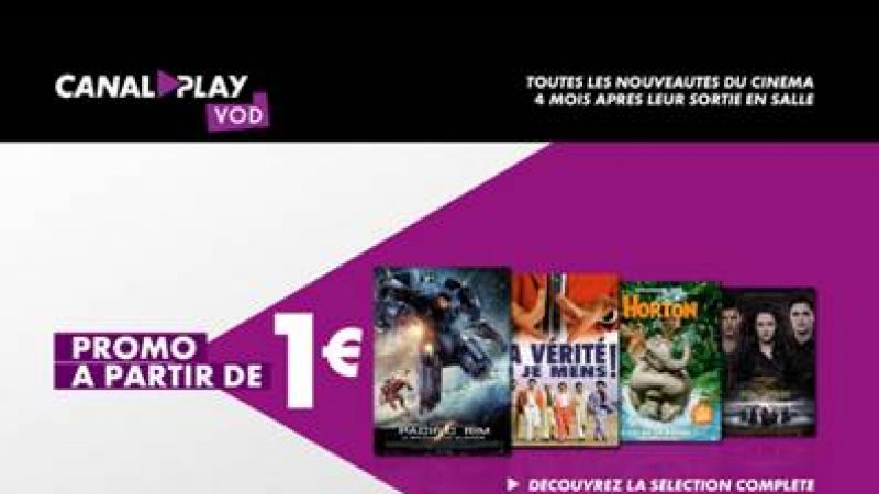 Freebox : Canalplay lance une promo avec des films à partir de 1€