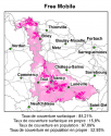 Lorraine : Free mobile couvre environ 15% du territoire et 40 % de la population.