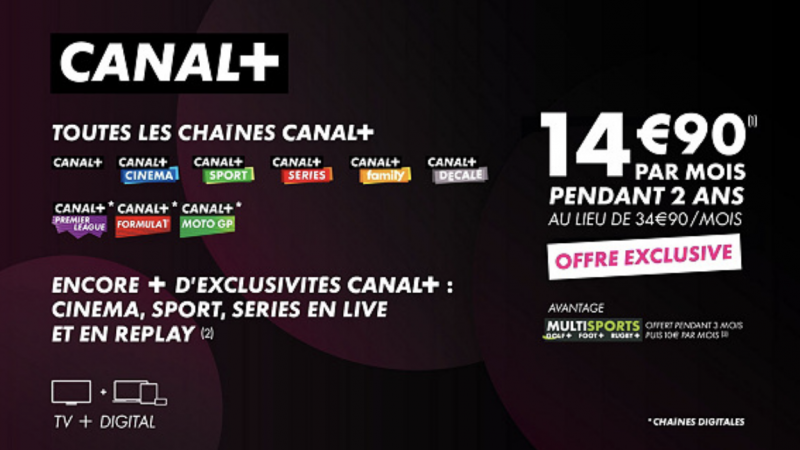 Canal+ lance une nouvelle vente privée "exclusive" incluant toutes ses