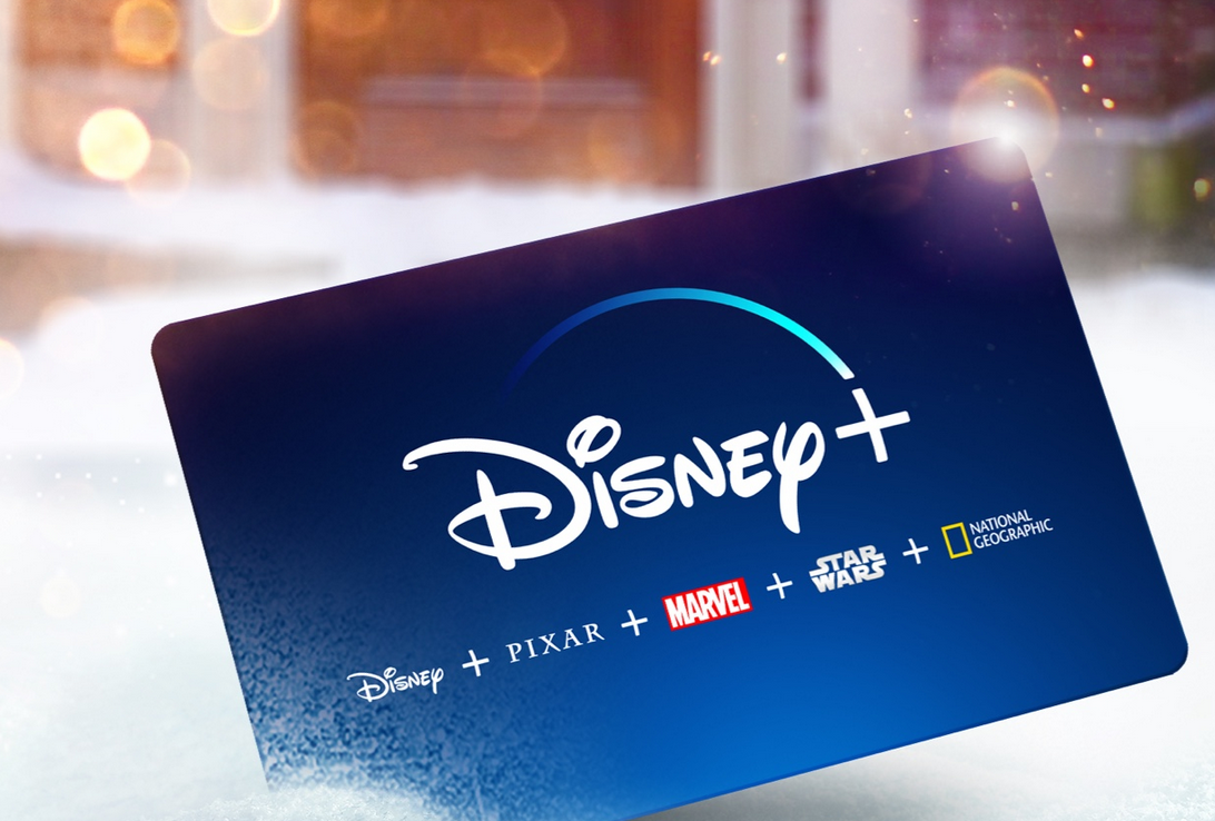 La carte cadeau Disney+ disponible pour les fêtes en version dématérialisée