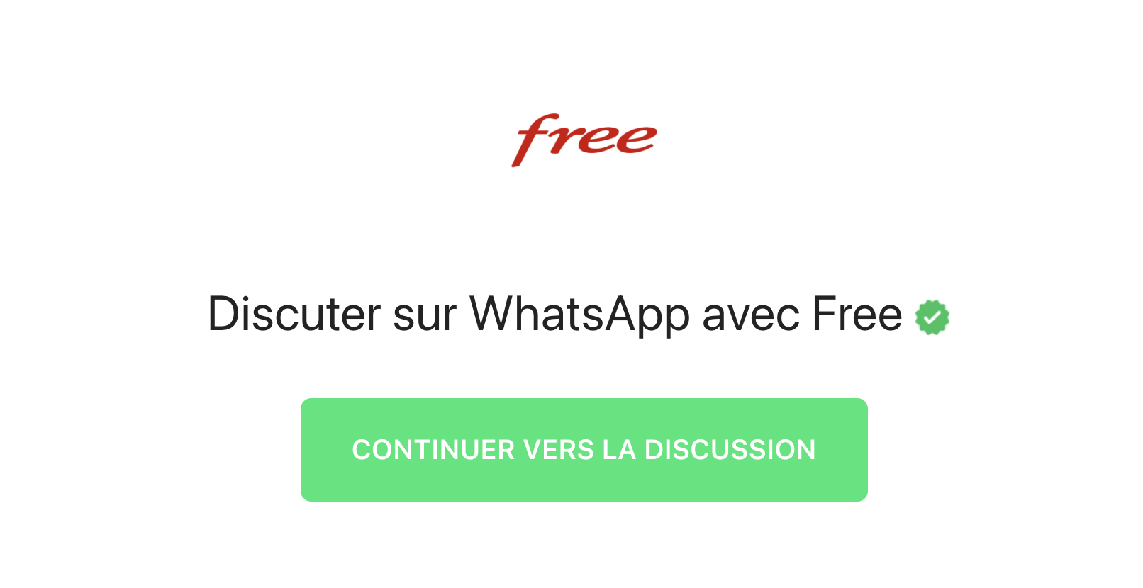 Free launches its assistance on Whatsapp for all its Freebox subscribers