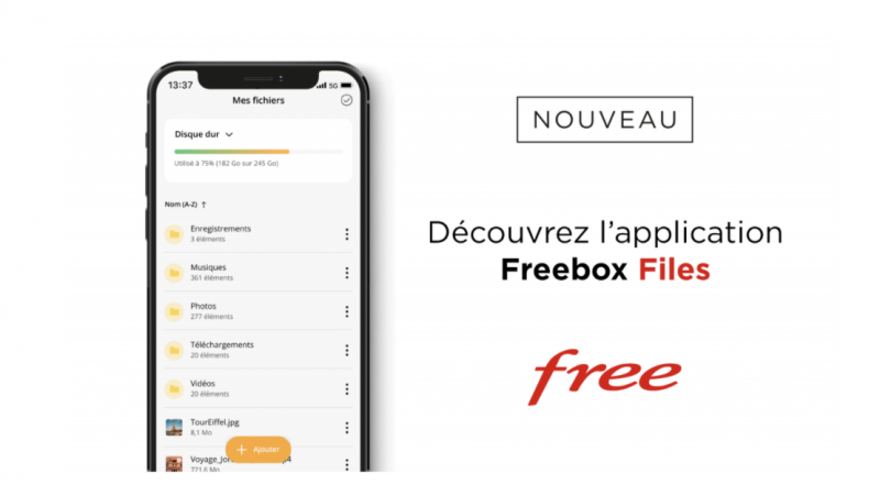 Free s'apprte  lancer une nouvelle application gratuite “Freebox Files” pour les abonns Pop, Delta, Rvolution, mini 4K et One
