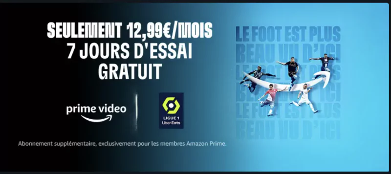 Prime Video Ligue 1 : lancement le 1er août à 12,99 €/mois pour les abonnés  Prime