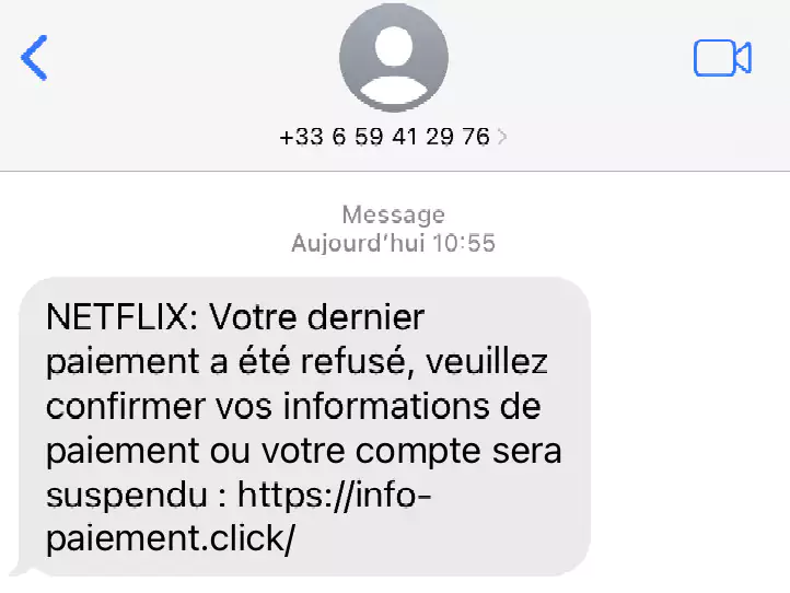 Votre compte Netflix a été suspendu» : attention à cette arnaque par SMS  pour voler vos données - Le Parisien