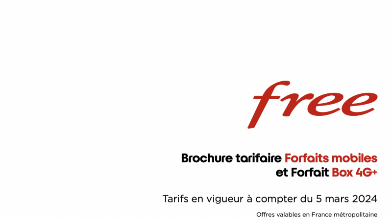 Free Mobile annonce une nouvelle brochure tarifaire à ses abonnés avec un changement