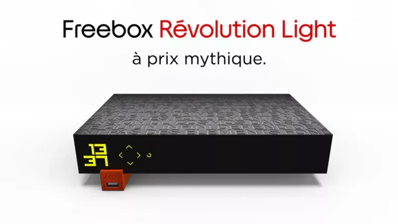 Pour la première fois, Free va lancer une Vente Privée sur sa nouvelle offre Freebox Révolution Light