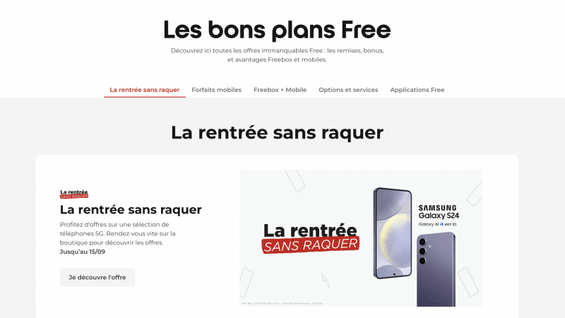 Le saviez-vous : Free permet à ses abonnés Freebox et Free Mobile d’être tenus au courant de ses “offres immanquables”