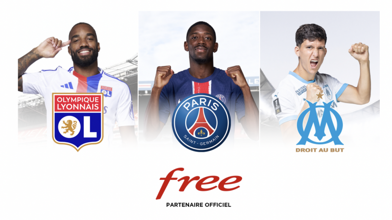 Free devient partenaire officiel du PSG, de l’OM et de l’OL, des créations exclusives et des expériences inédites débarquent