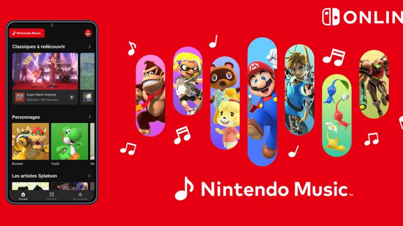 Nintendo se lance dans le streaming musical et propose une application dédiée