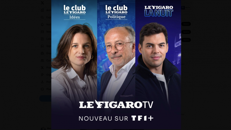 TF1+ continue de s’enrichir avec l’intégration de la chaîne Figaro TV et ses contenus