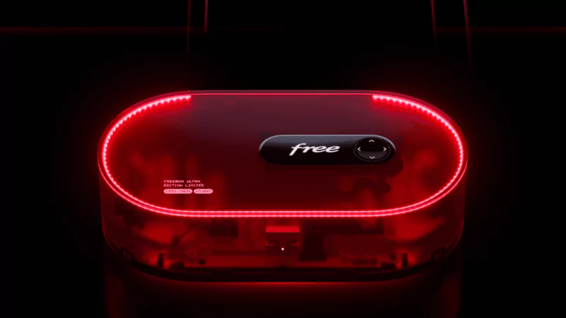 Free lance une nouvelle Freebox Ultra transparente et rétro-éclairée en “édition limitée”, c’est une première