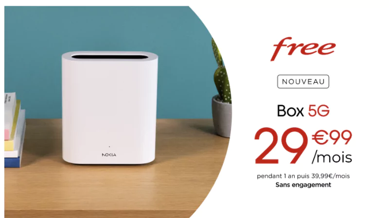 Free lance soudainement sa 1ère Box 5G avec WiFi 7, internet illimité et la TV incluse