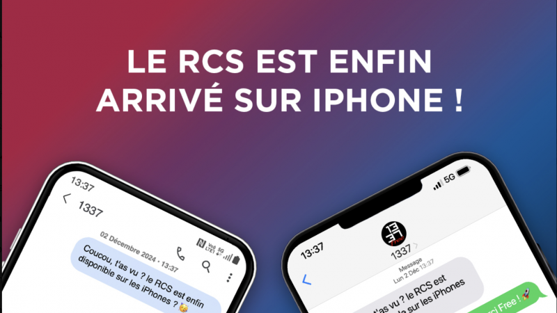 Le RCS est désormais disponible sur les iPhone pour tous les abonnés Free Mobile et Bouygues Telecom