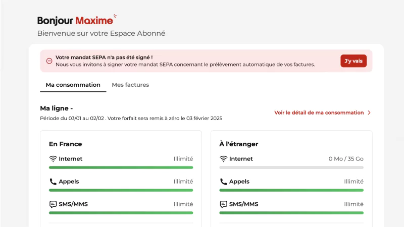 Mandat SEPA : Free Mobile apporte une évolution sur son espace abonné